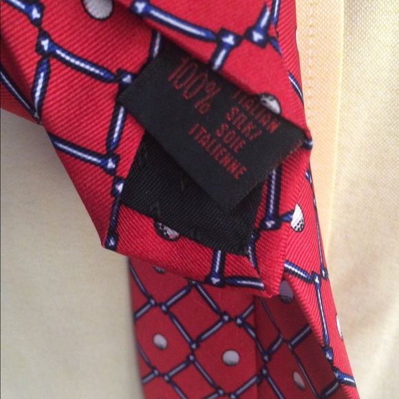 Ralph Lauren red silk tie - Picture 2 of 4